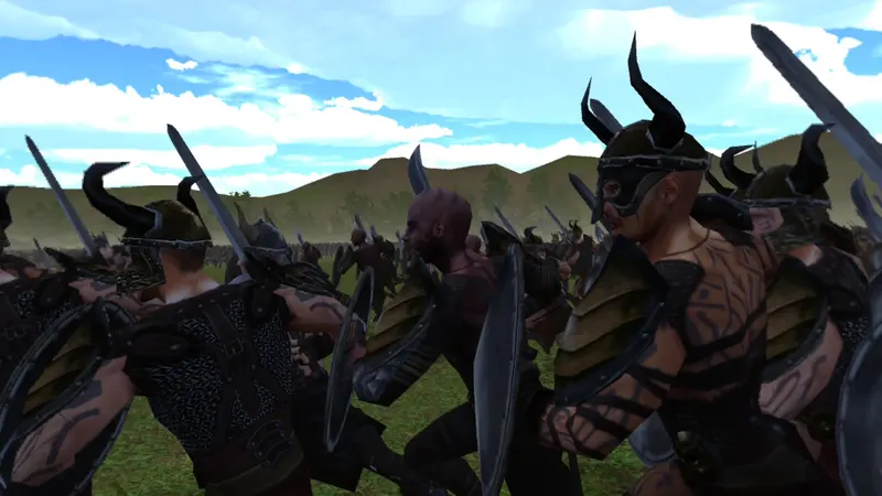 Barbarians break into a wild sprint