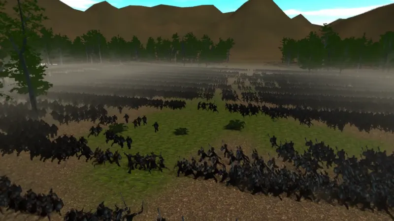 The view from the sky: a whole army on the move