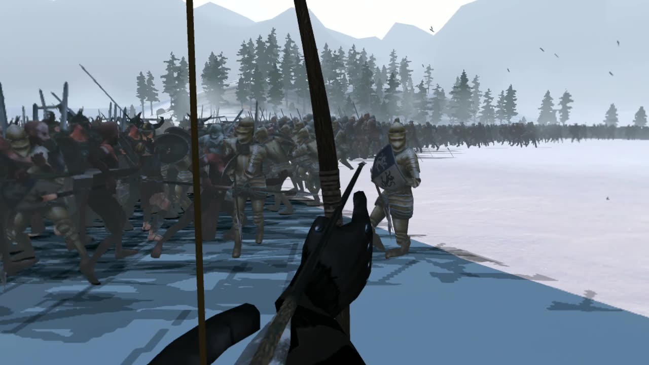 Bow on the frozen river
